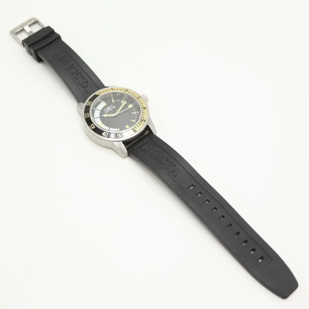 Invicta Specialty Black Gold Mens 45mm Diver Watch 12846 Resin Band New Battery
